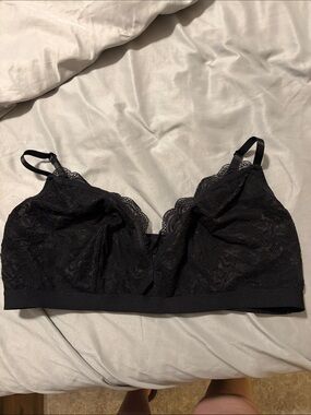 Torrid Black Lace Wireless Bralette - Women Intimates